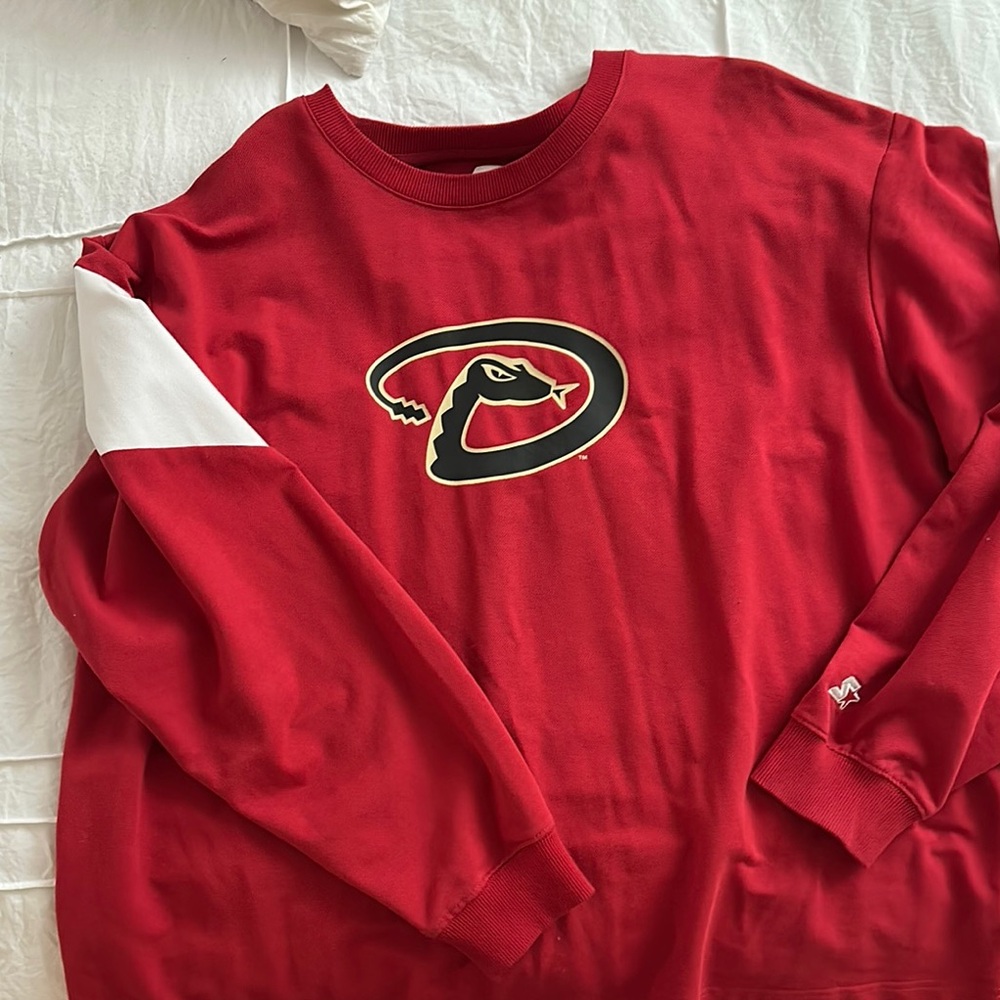 STARTER Red Sweatshirt with Logo